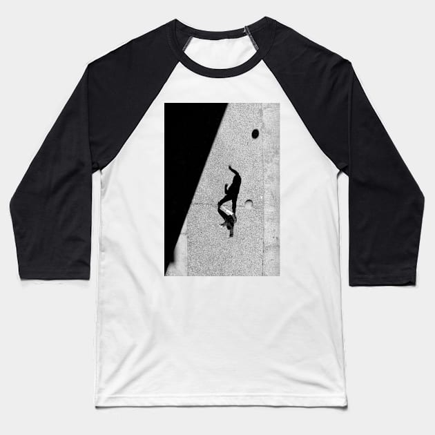 Light and Shadow Baseball T-Shirt by piksimp